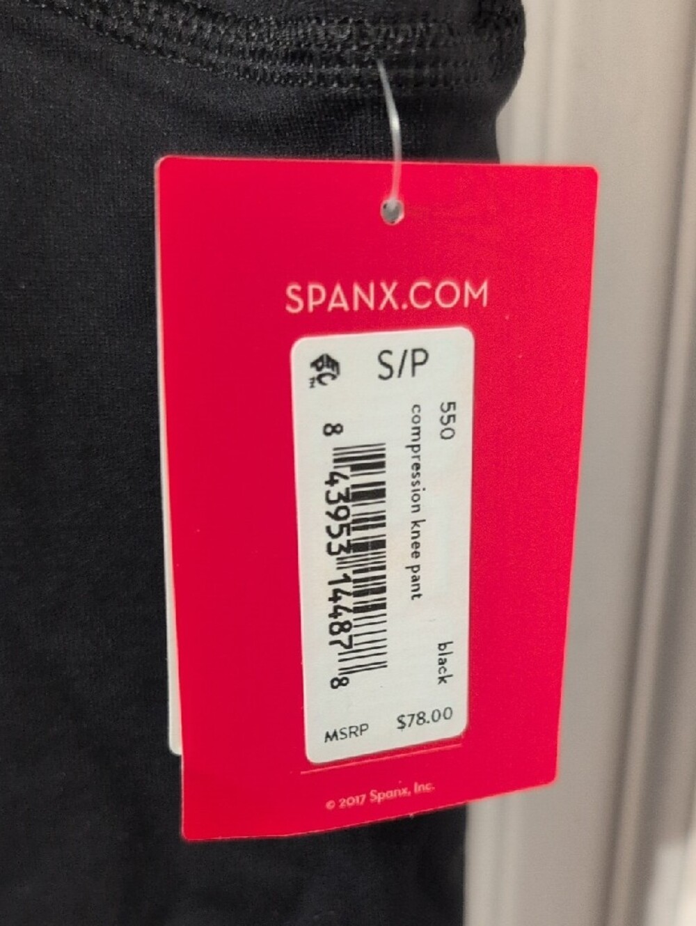 SPANX BNWT Black Capri High-Waist Leggings - Picture 2 of 4